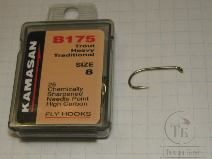 Крючки Kamasan B 175 Trout Heavy Traditional № 8 (25 шт.)