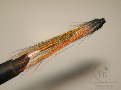 Муха лососёвая с "английским крылом" WG tube Mt. ( 4 B ) D 2,6 медь 2 дюйма Willie Gunn Teal Black Var. ( Виллиган )