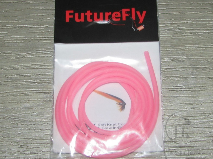 Силиконовая трубка диаметр 2.5 mm Soft Knot Control Pink Glow Future Fly