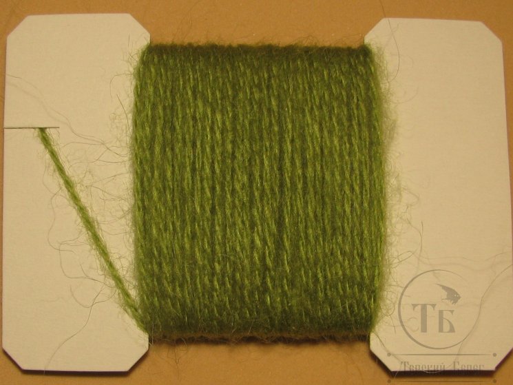 Шерстяная пряжа Goat Yarn Nymph Md 2 ply Lt Olive 10 м.