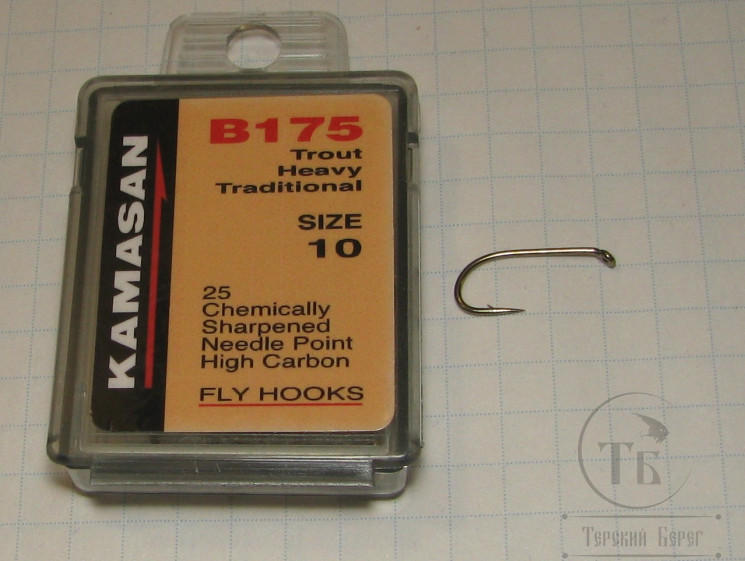 Крючки Kamasan B 175 Trout Heavy Traditional № 10 (25 шт.)