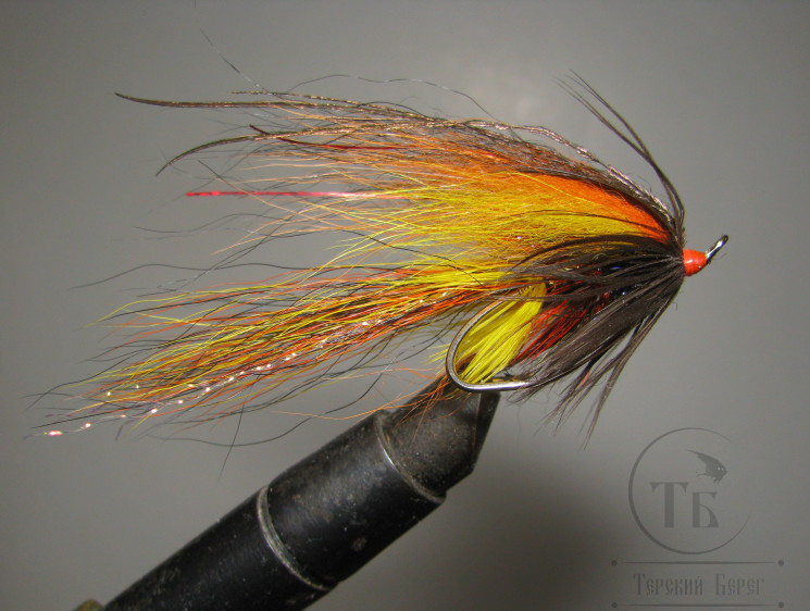 Муха лососёвая на двойнике ( 32 ) Scandinavia JC Willie Gunn Cascade Partridge Salar Silver № 3