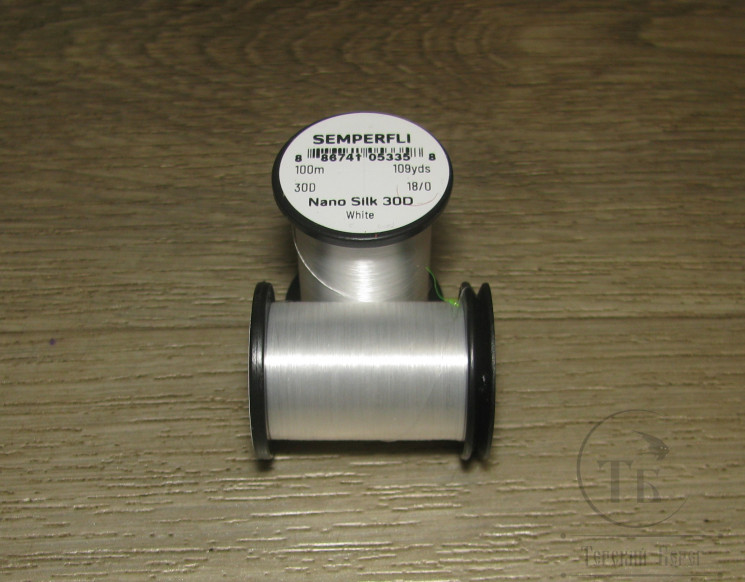 Монтажные нитки Nano Silk Ultra 30D 100 m. 18/0 White Semperfli 