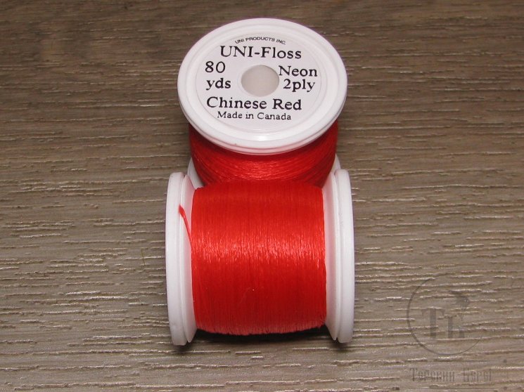 Искусственный шелк Uni Floss 80 yds 600 1 ply Chinese Red