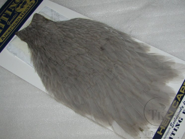Скальп курицы American Hen Cape серый / Md. Dun Whiting