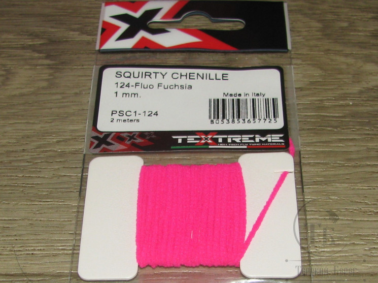 Синель Squirty Chenille 1 mm Fl. Fuchsia Textreme