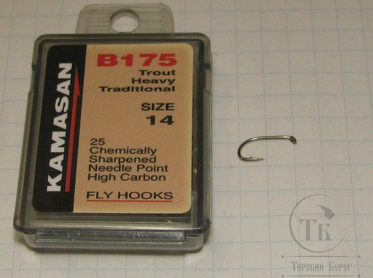 Крючки Kamasan B 175 Trout Heavy Traditional № 14 (25 шт.)