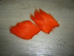 Мех козленка короткий прямой Orange ( распродажа М - 56 )