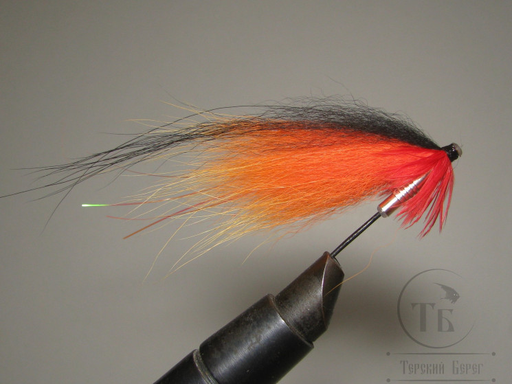 Муха бюджетная на лосося и другие виды рыб на пуле бутылке B/B/B ( 12 ) Fluoro Varzuga MD