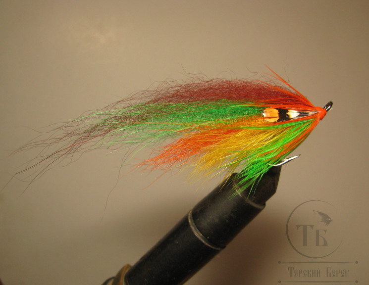 Муха лососёвая на двойнике ( 20 ) Scandinavia JC Green Highlander Classic Mustad DL71 № 6
