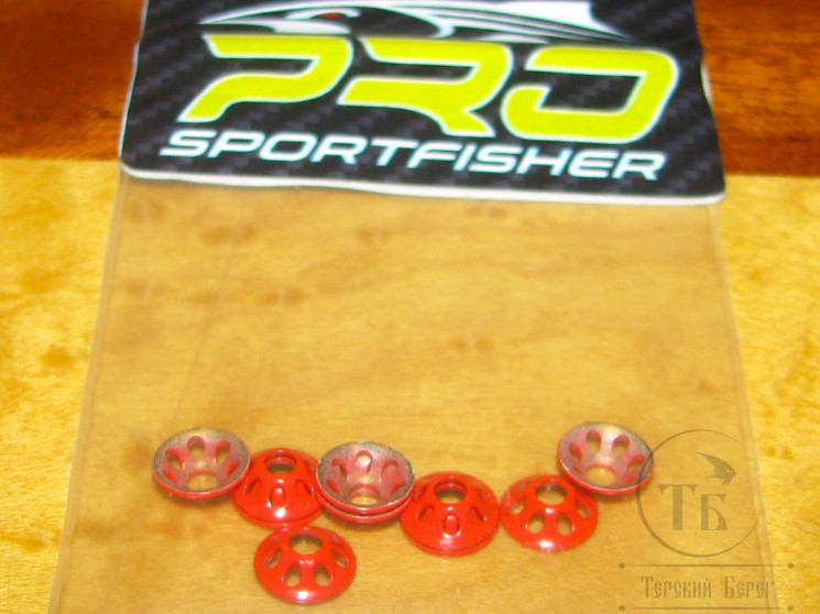 Турбо диск с отверстиями Pro Ultra Sonic Disc Red SM 7 мм 10 шт Pro Sportfisher