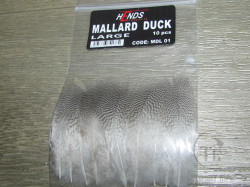 Перья селезня кряквы Mallard Duck Large 10 pcs Hends  