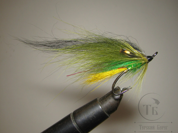 Муха лососёвая на двойнике ( 40 ) Scandinavia JC Topol Classic Partridge Patriot Black № 4