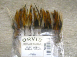 Перья седла петуха Select Saddle Hackle Furnace Orvis