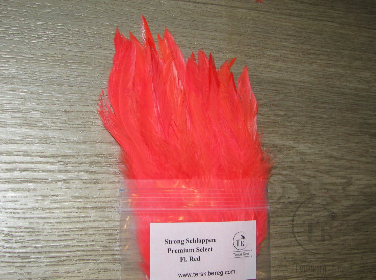Перо петуха Strong Schlappen Premium Select Fl. Red