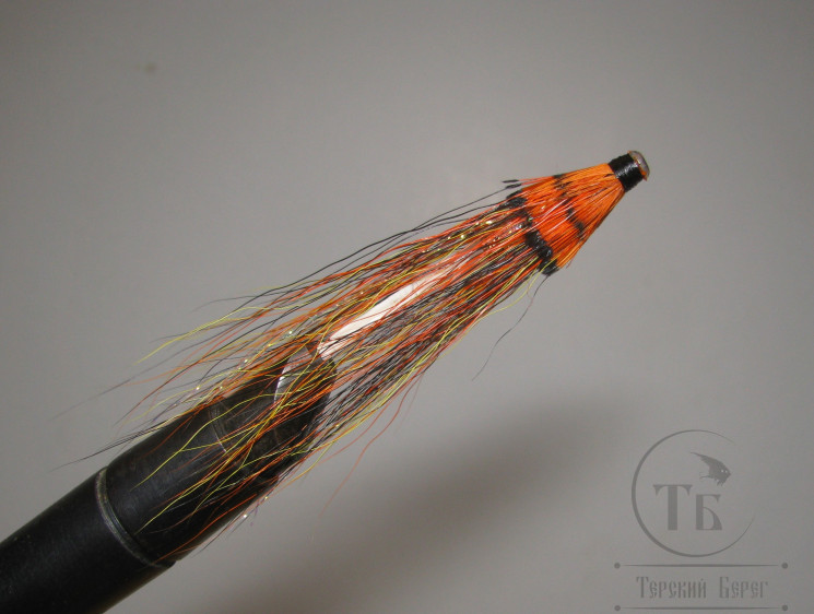 Лососёвая муха Shrimp Англ. крыло ( 21 ) WG Shrimp пластик 1 1/4 дюйма 
