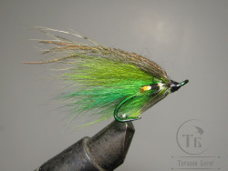 Муха лососёвая на двойнике ( 42 ) Scandinavia JC Topol Classic Partridge Patriot Green № 10