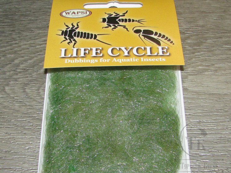 Даббинг Life Cycle Dub CADDIS Pale Green Wapsi