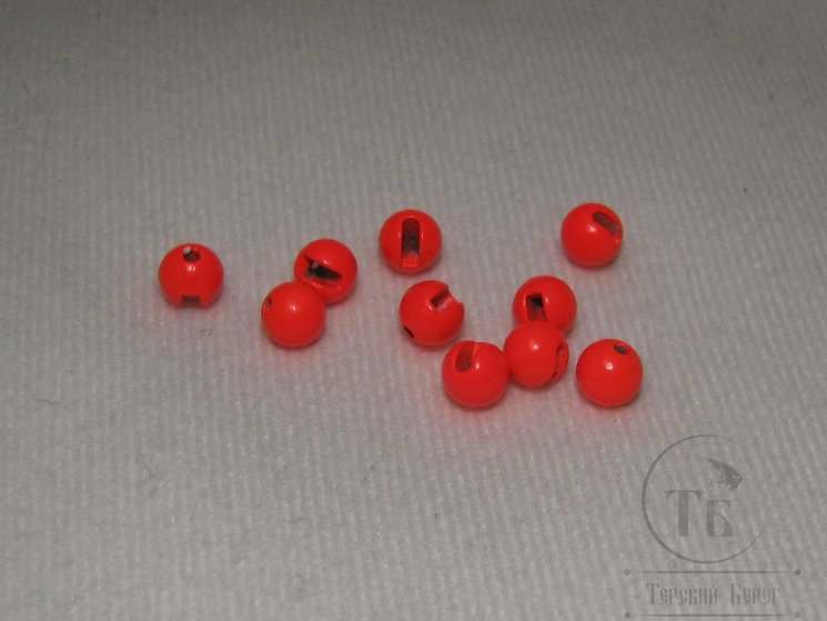 вольфрамовый шарик  с прорезью D 4,6  fl. orange  (10 шт)