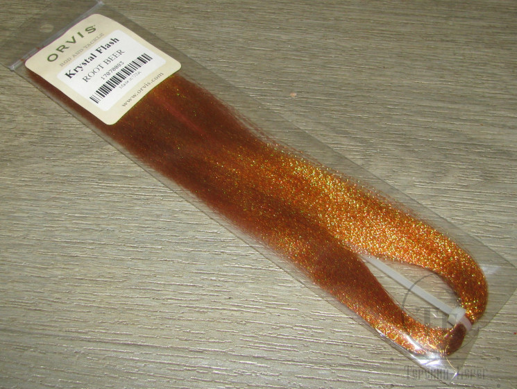 Крученый люрекс Crystal Flash Root Beer Orvis