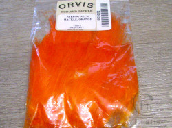 Перо скальпа петуха Strong Neck Hackle Orange Orvis