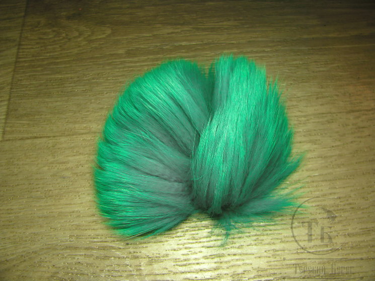 Мех арктического песца зеленый / Arctic Fox Fur Green