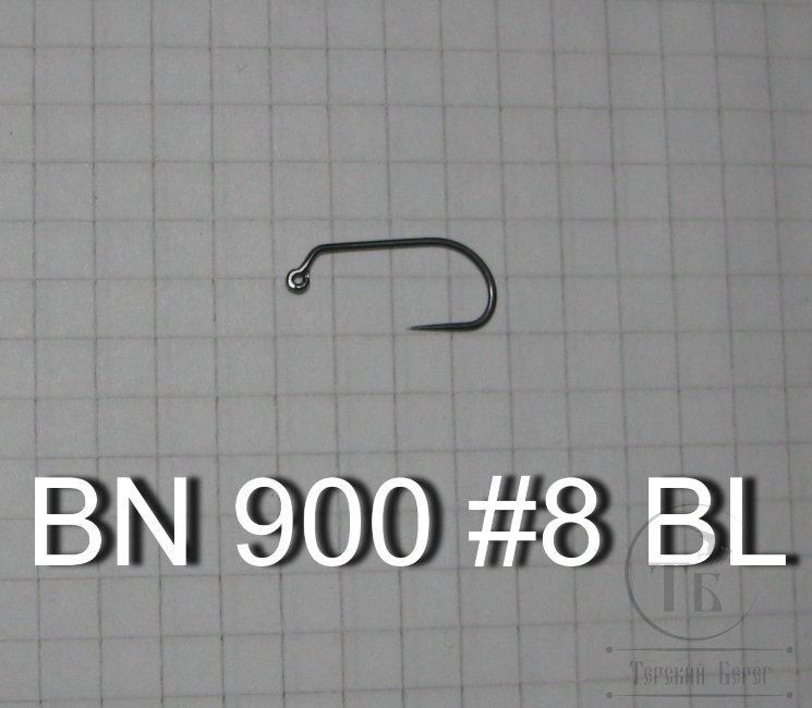 Крючки джиговые безбородый BN 900 №8 BL ( 10 шт )