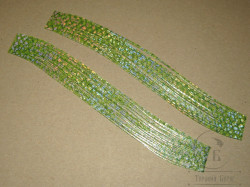 Резиновые ножки Rubber Legs FL 10 Fluo Green Crystal Silver