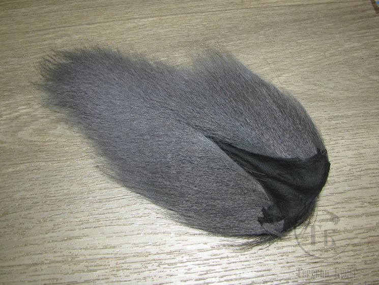 Хвост оленя средний серый / Bucktail Medium Gray
