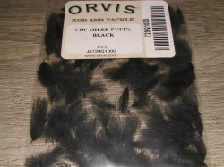Перья CDC Oiler Puffs Black Orvis