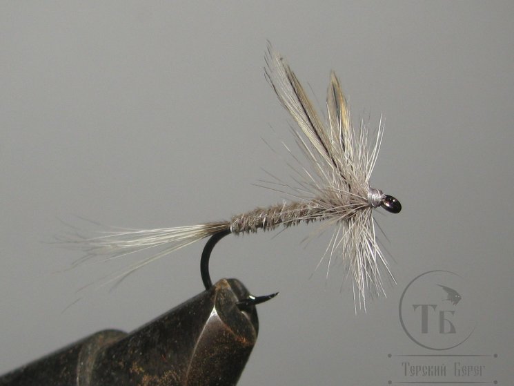 Муха сухая Dry fly Adams 33 " Adams Gray Wing "крючок № 10 ( Kumho )