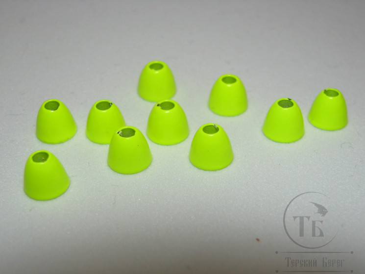 Конуса вольфрамовые 7 х 6 Fl. Chartreuse 10 шт.