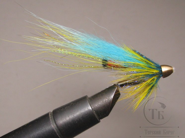  Муха лососёвая "Dragonfly Heavy" ( 18 ) Blue Yellow Dragonfly