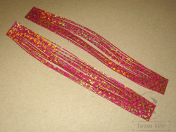 Резиновые ножки Rubber Legs FL 12 Fluo Hot Pink Crystal Gold