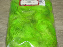 Перья селезня кряквы рябые Mallard Barred Flank Fl. Chartreuse Wapsi