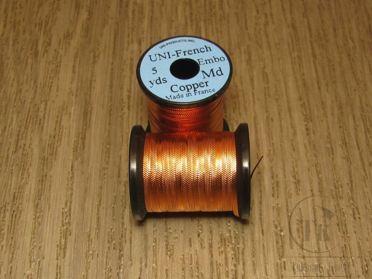 Tисненный люрекс UNI french EMBO 5 yds Md Copper