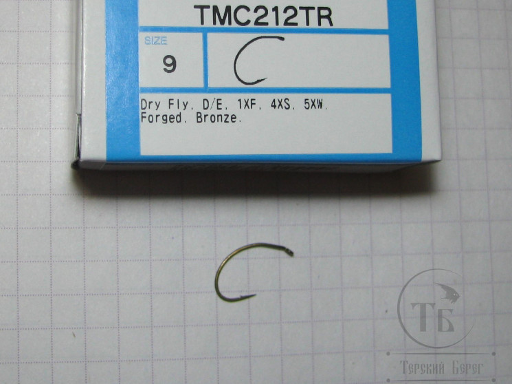 Крючки ТIEMCO Fly Hook TMC 212TR № 9 Bronze ( 10 штук )