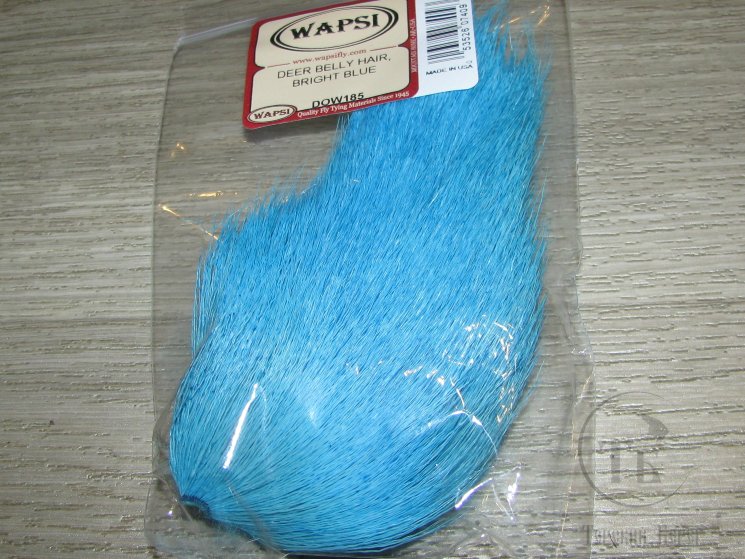 Мех оленя ярко синий / Deer Belly Bright Blue Wapsi