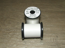 Светонакопительная монтажная нить UNI Glo Tread 50 yds 180 den 3/0 White