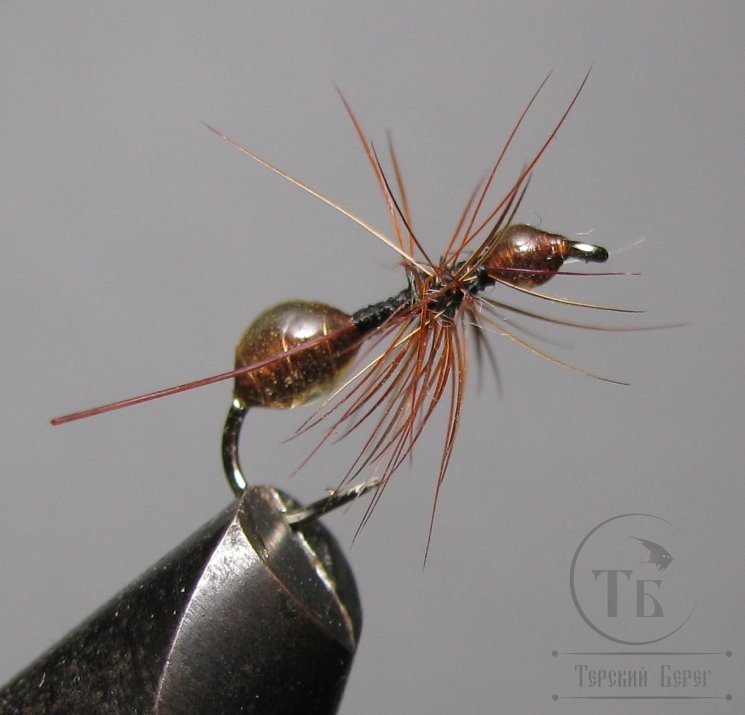 Муха муравей Ant ( 9 ) Brown Epoxy Kumho Dry № 10