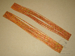 Резиновые ножки Rubber Legs FL 14 Fluo Rusty Orange Crystal Gold