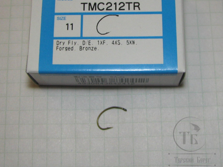 Крючки ТIEMCO Fly Hook TMC 212TR № 11 Bronze ( 10 штук )