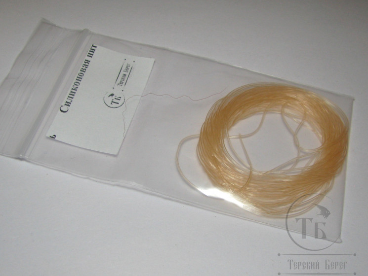 Силиконовая нить 0,6 мм Clear Amber ( распродажа С - 12 )