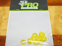 Турбо диск с отверстиями пластиковый Pro Soft Sonic Disc Fl. Yellow SM 6 мм 10 шт Pro Sportfisher