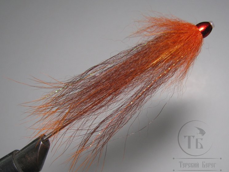 Муха лососёвая " Bear's Shadow" ( 41 ) Red Head Orange Pathacorva Bottle Lg.