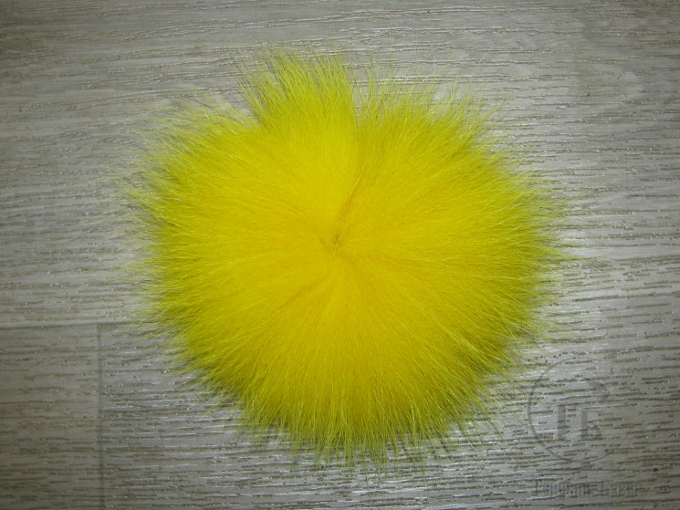 Мех арктического песца ярко желтый / Arctic Fox Fur Bright Yellow