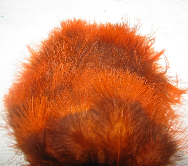 Перья глухаря мягкие Capercailli "marabow"  orange