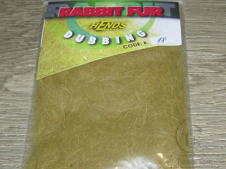 Кроличий даббинг Rabbit Dubbing № 18 Olive Grey Hends