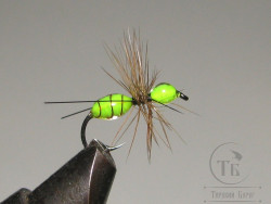Муха муравей Ant ( 102 ) Fl. Chartreuse Epoxy Kumho Dry № 14