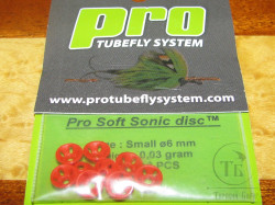 Турбо диск с отверстиями пластиковый Pro Soft Sonic Disc Red SM 6 мм 10 шт Pro Sportfisher